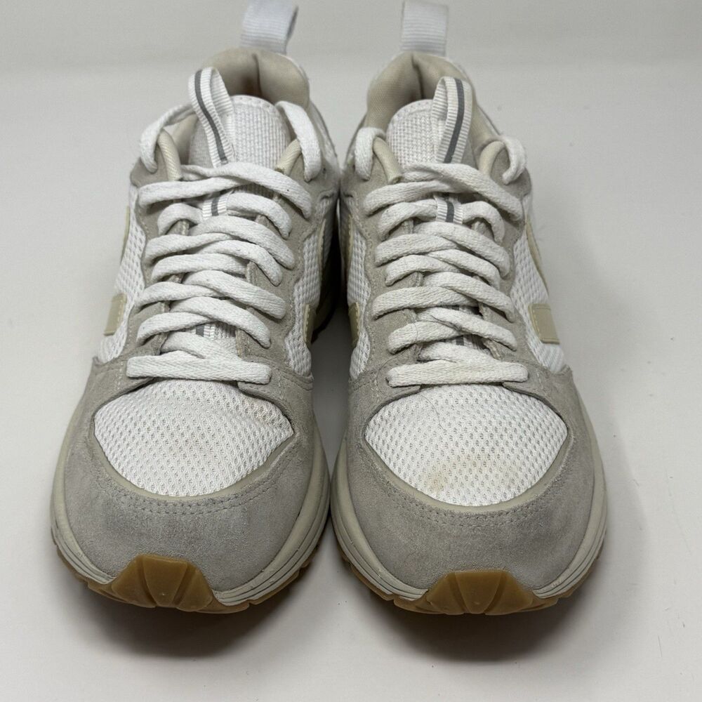 Veja Venturi Alveomesh Shoes Womens 8 White Beige Mesh Suede Comfort Sneakers - Picture 5 of 16
